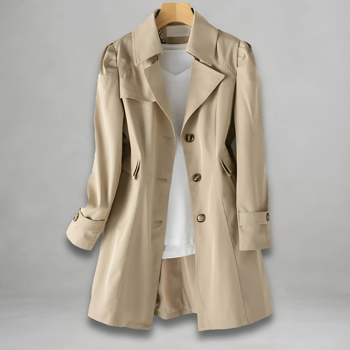 Ariana | Trench de Satén Chic