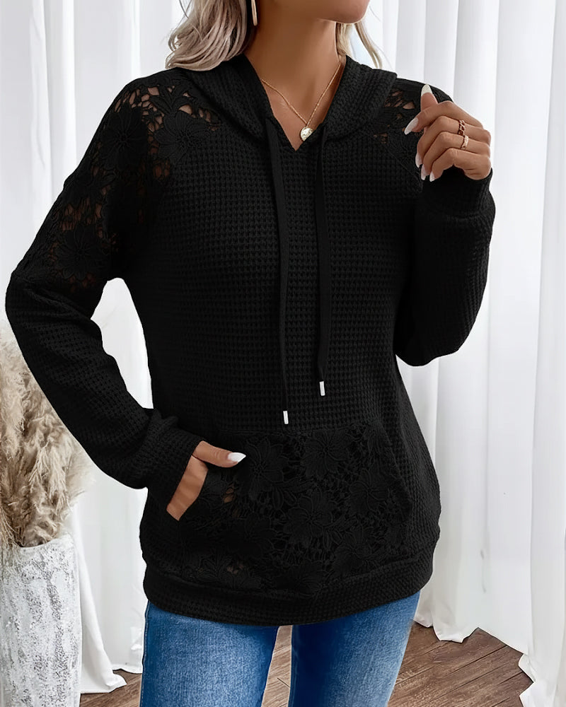 Helga | Sudadera con Capucha de Encaje