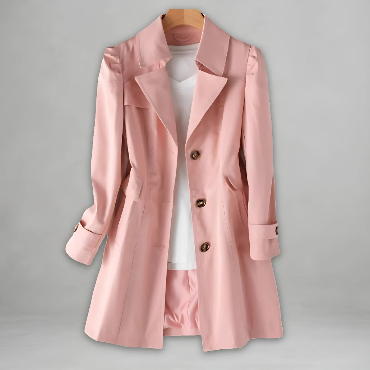Ariana | Trench de Satén Chic