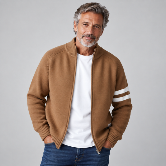 Cristoforo | Sueter Acanalado con Cremallera