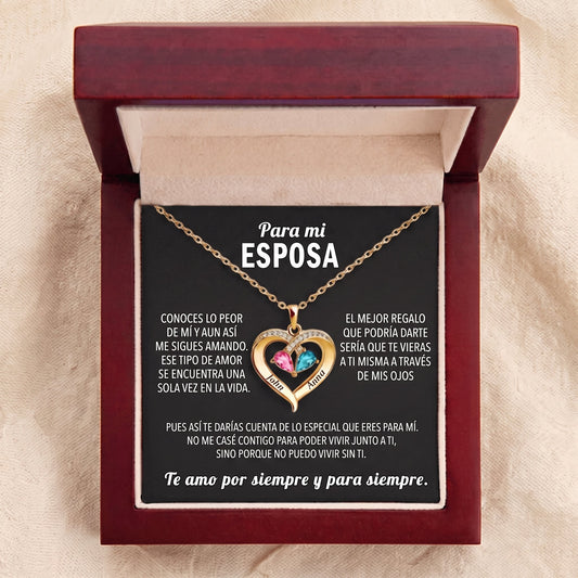 Collar Corazón Siempre Tuyo