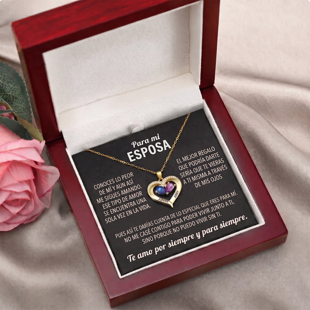 Collar Corazón Siempre Tuyo