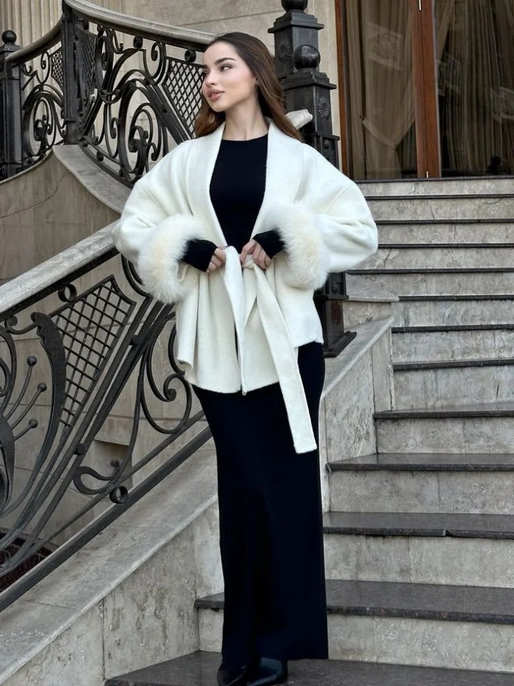 Felicia | Abrigo Elegante de Piel Sintética