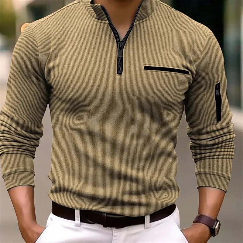 Xander | Sueter Casual Media Cremallera