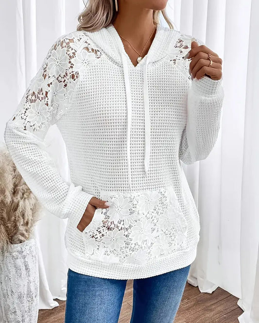 Helga | Sudadera con Capucha de Encaje
