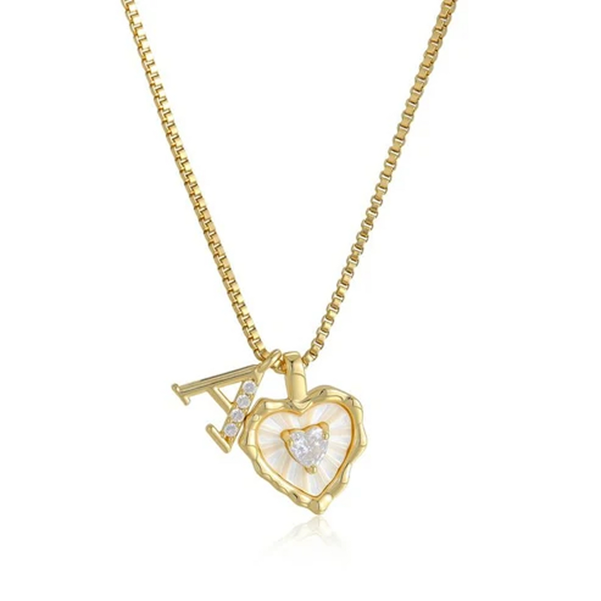 Collar con Corazón e Inicial