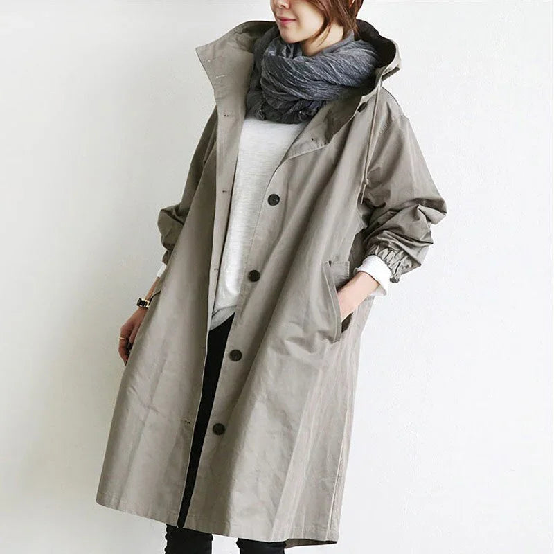 Elena | Trench con Capucha