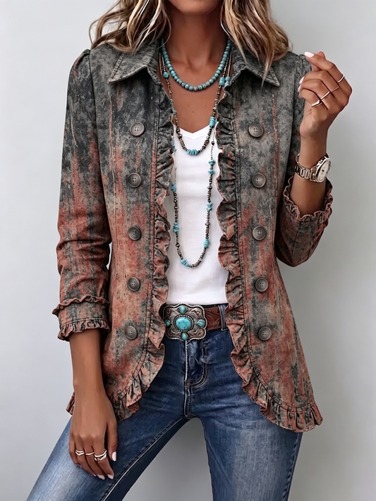 Vincenza | Chaqueta Texturizada Degradada