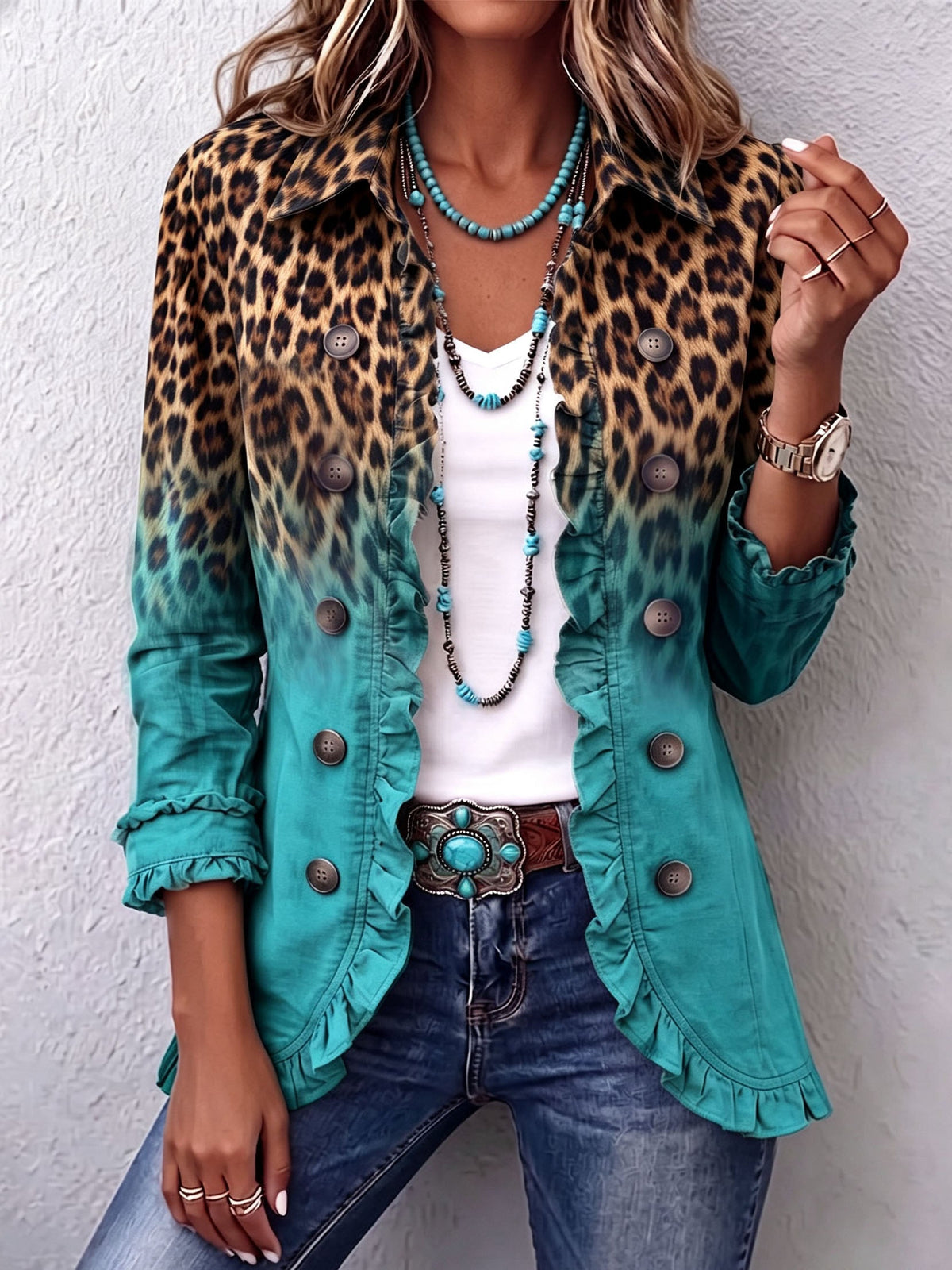 Giuseppina | Blazer Leopardo Degradado