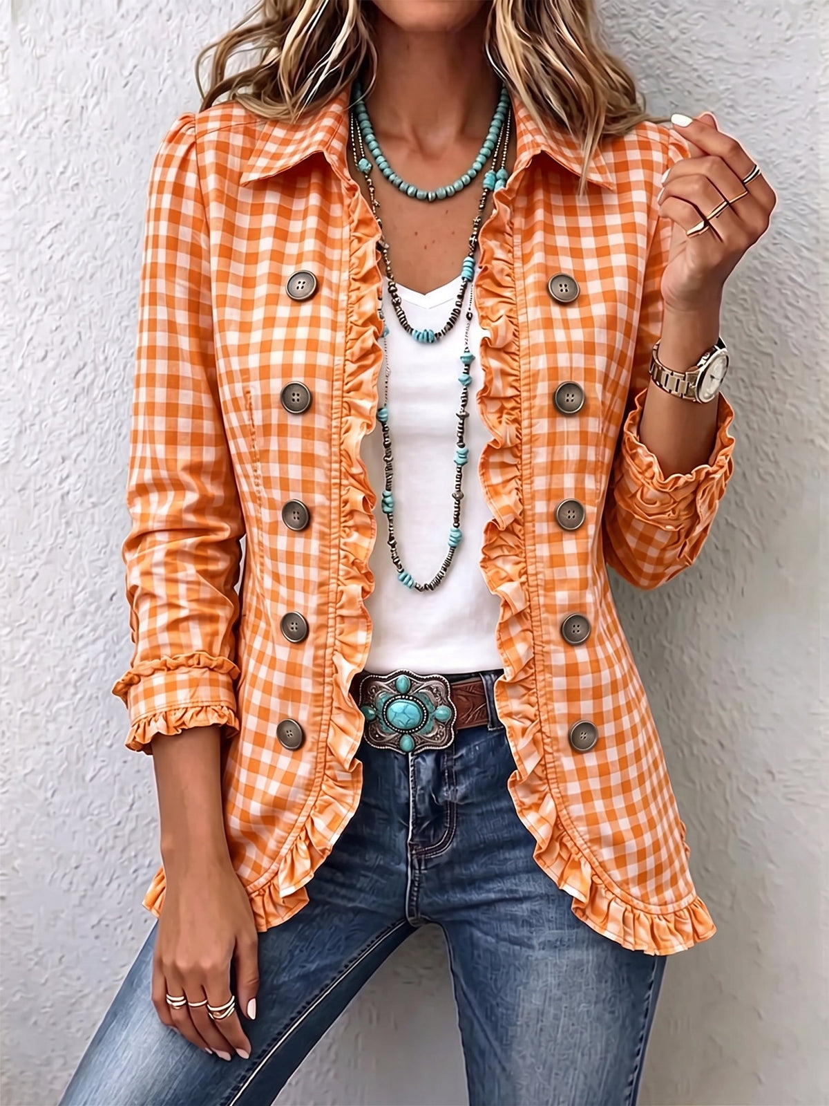 Carmela | Chaqueta de Cuadros Vichy