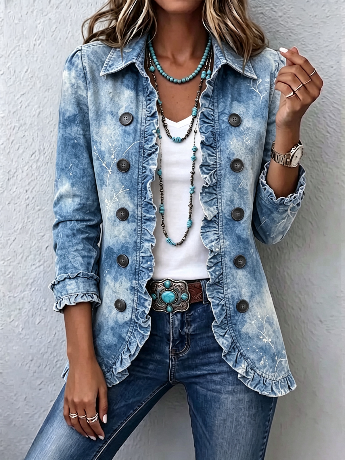 Rosaria | Chaqueta Botanica Degradada