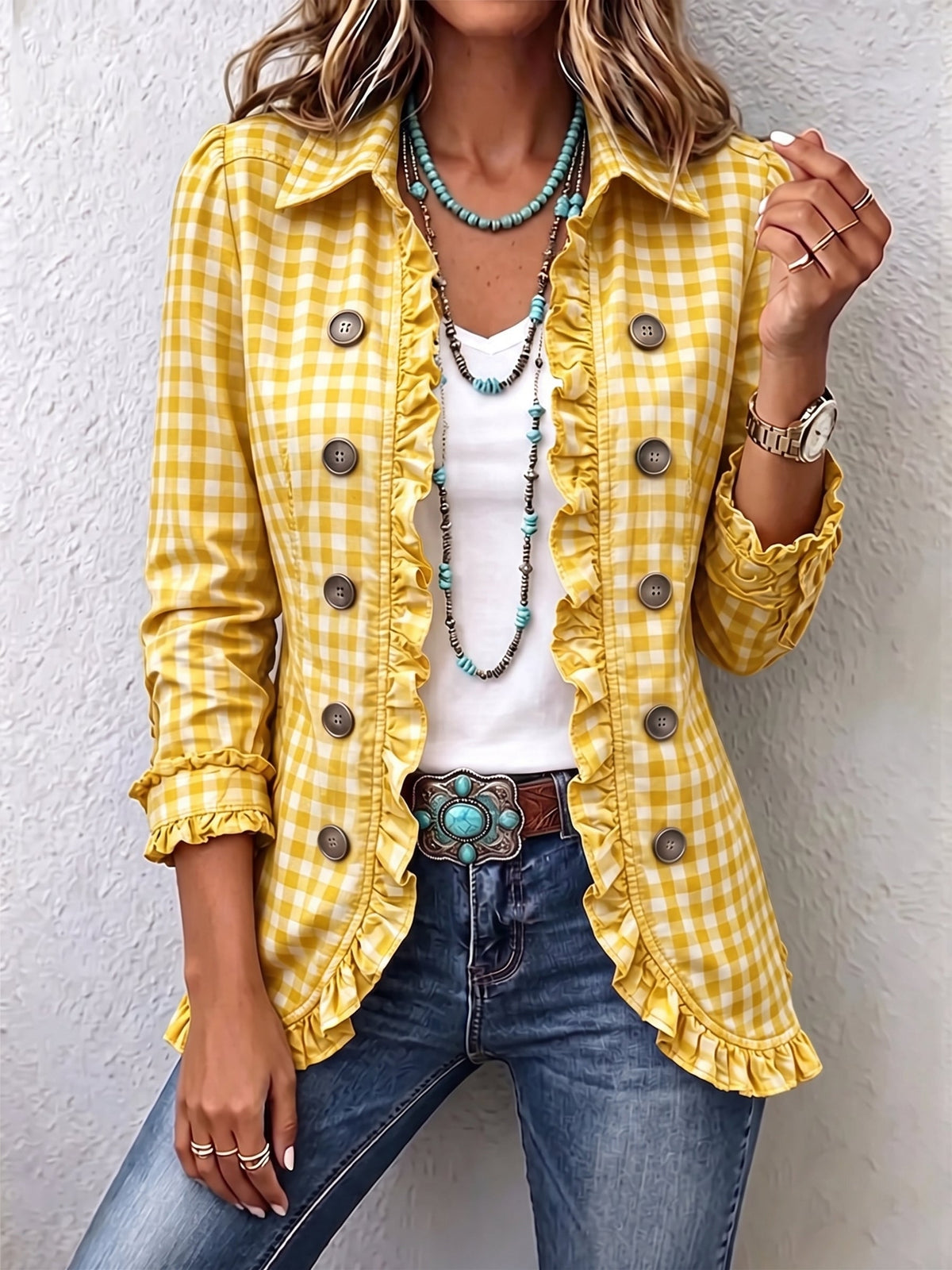 Carmela | Chaqueta de Cuadros Vichy