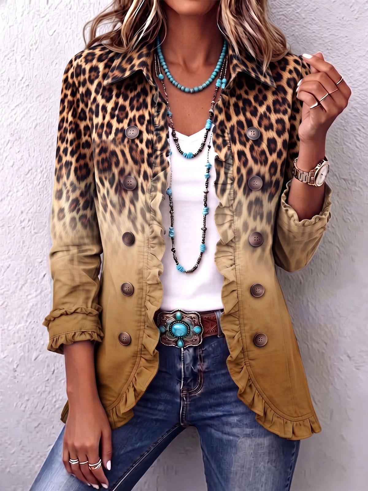Giuseppina | Blazer Leopardo Degradado