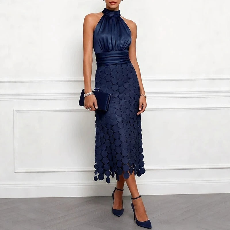 Vestido Celine | Elegancia Que Enamora en Cada Ceremonia - Azul Marino